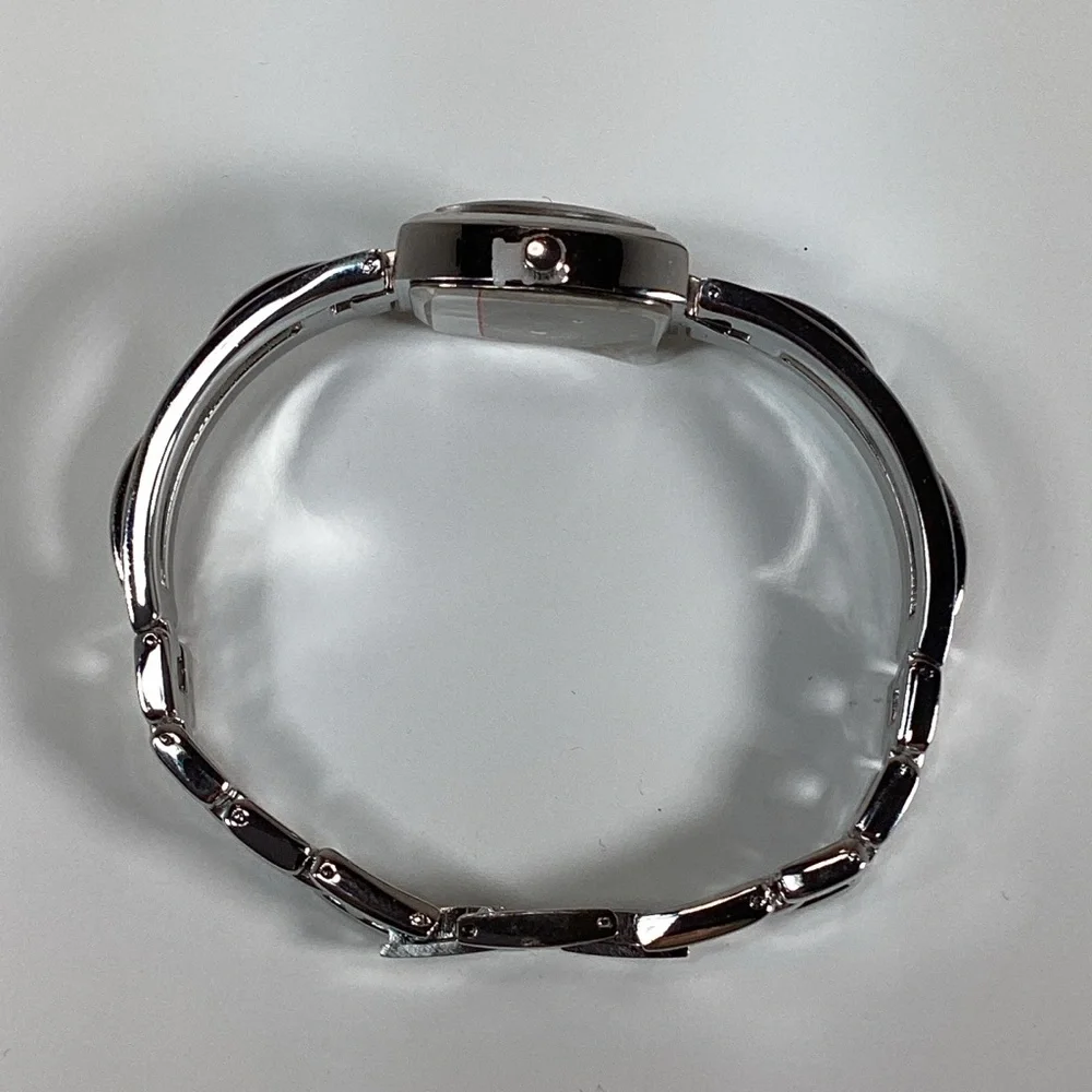 New Santa Watch Silver Adjustable Band, Christmas Red Presentation Box